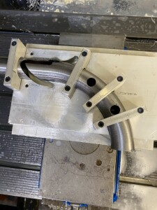 Bent tube machining fixture