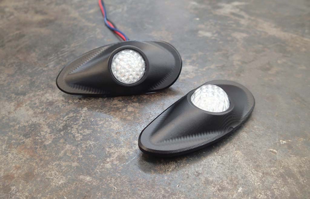 TCMT Black Rearview Mirrors With LED Turn Signals For Honda CBR1000RR 2008-2016